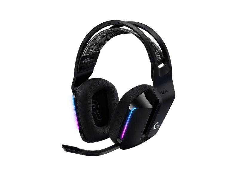 Logitech G733 Lightspeed RGB headset, Fekete