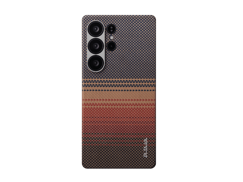 Pitaka pletena maska za Samsung S25 Ultra, boja zalaska sunca (KS2503U)