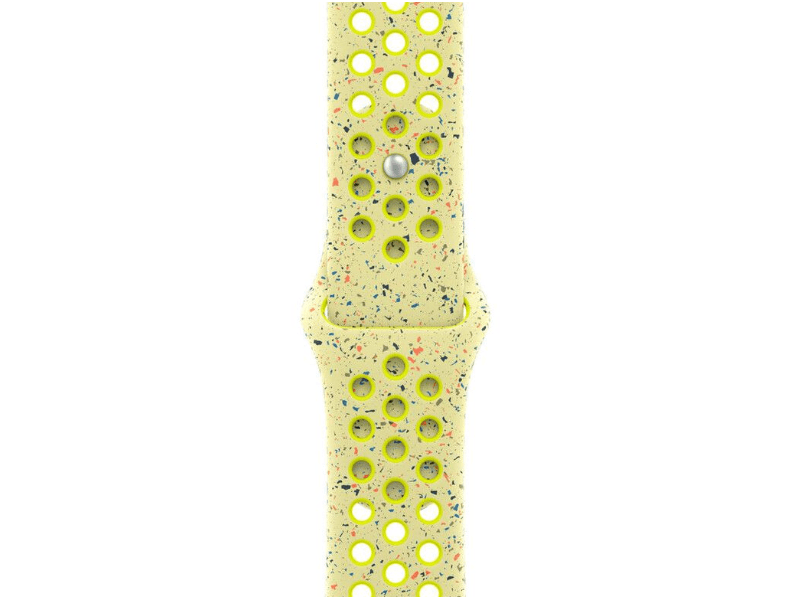 Apple Watch 42 mm-es neonzöld csobbanás Nike sportszíj, S/M (MXU53ZM/A)