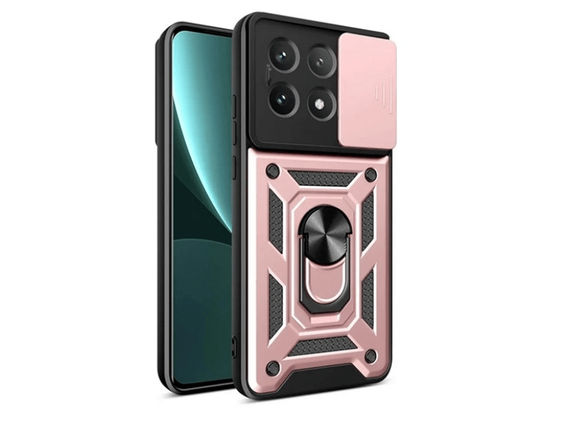 Gigapack Xiaomi Poco X6 Pro 5G Defender szilikon tok, rozéarany (GP-156866)