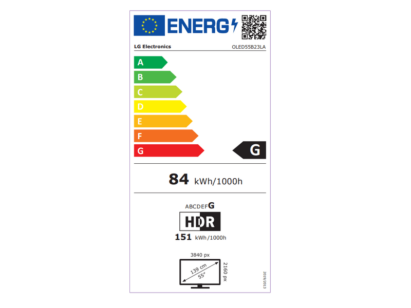 LG OLED55B23LA 55'' 4K HDR Smart OLED TV