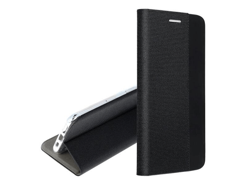 Gigapack Samsung Galaxy A05s Bőr hatású flip tok, fekete (GP-151898)