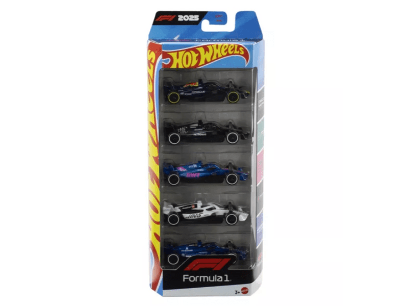 Hot Wheels kisautók: F1 - 5 darabos szett (JLN11)