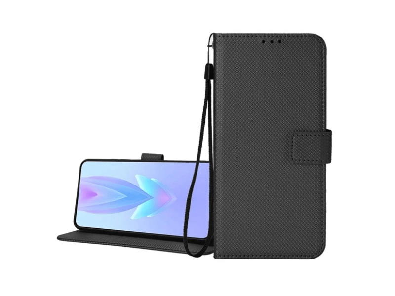 Gigapack OnePlus Nord CE 4 Lite 5G Bőr hatású flip tok, fekete (GP-159736)