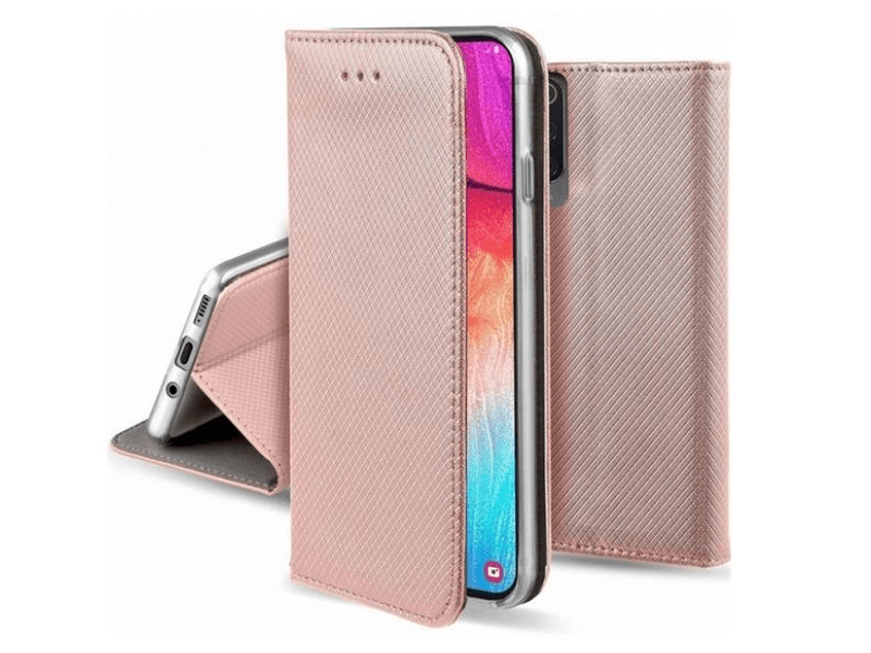 Gigapack GP-160459 Honor Magic6 Lite 5G bőr hatású flip tok, rózsaarany