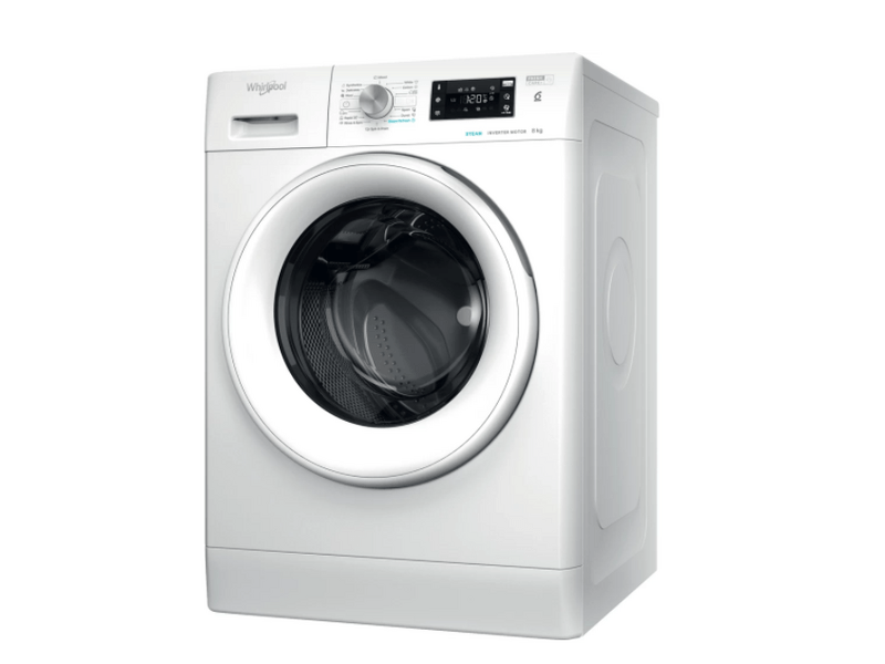 Whirlpool szabadonálló elöltöltős mosógép, 8,0 kg, fehér (FFB8258WVEE)