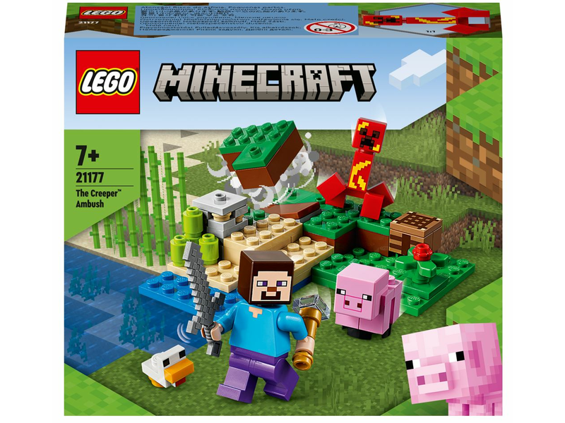 LEGO Minecraft A Creeper rajtaütés