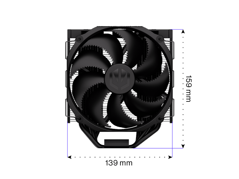 Endorfy Fortis 5 Black Processzorhűtő, 140mm (EY3A013)