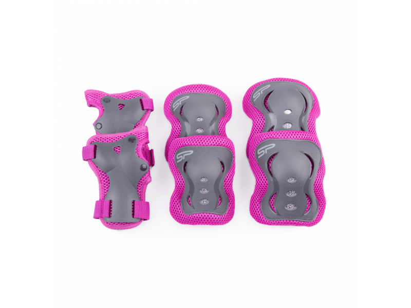 Spokey Shield set dječje zaštitne opreme, roza, L