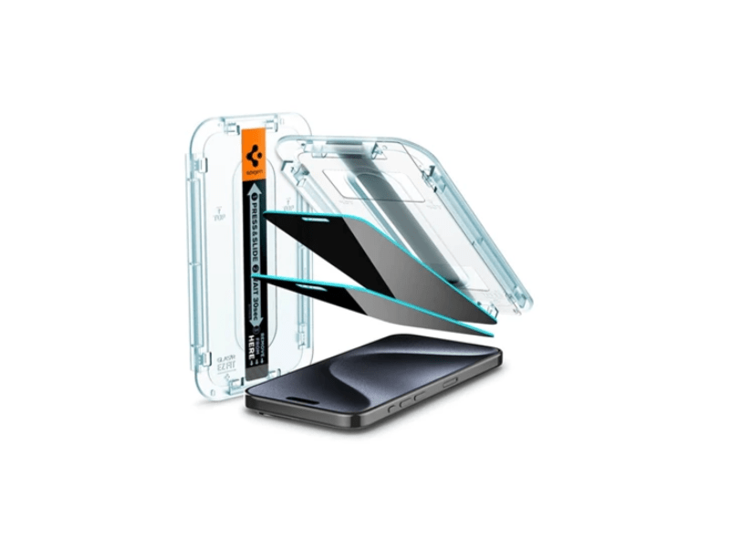 Spigen Apple iPhone 15 Pro képernyővédő üveg 2db (AGL06894)