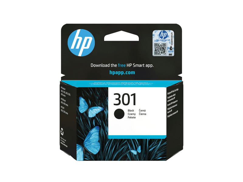 HP 301 fekete eredeti tintapatron (CH561EE)
