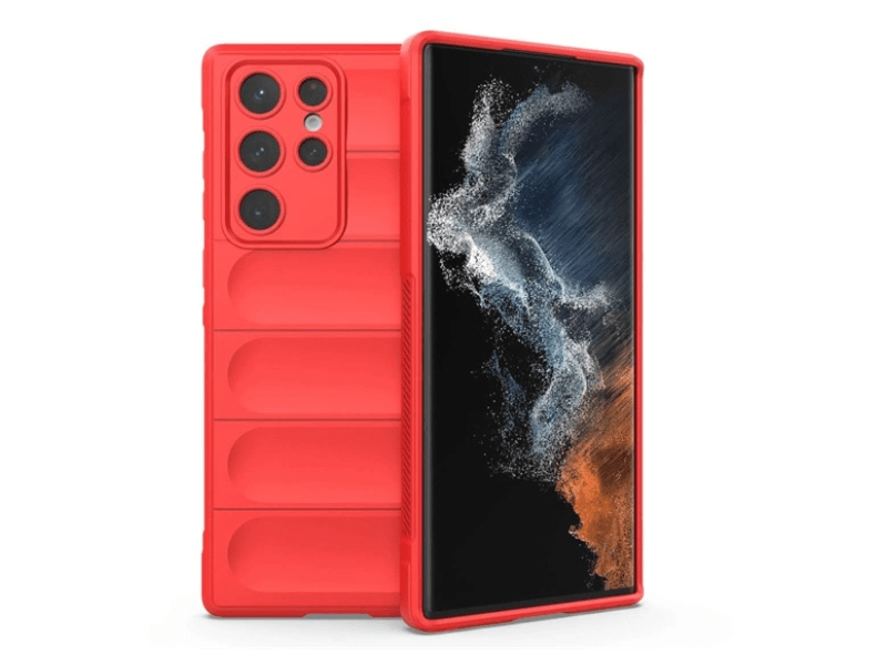 Gigapack Samsung  S22 Ultra Szilikon tok, piros (GP-134321)