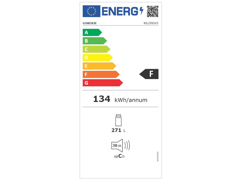 Gorenje R615FEW5 Egyajtós hűtőszekrény