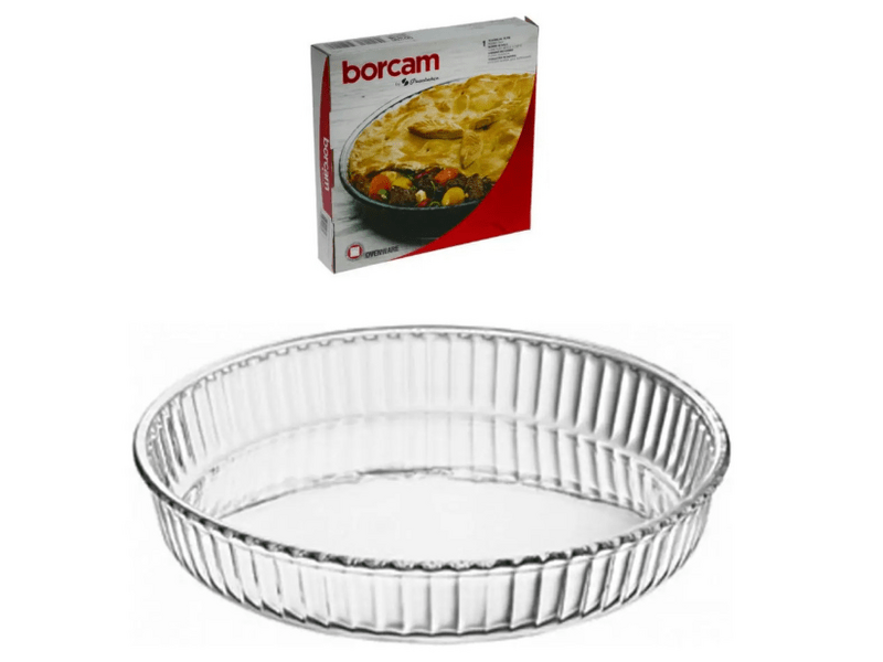 Borcam Jena okrugla posuda za pečenje, rebrasti rub, 26 cm (59044)