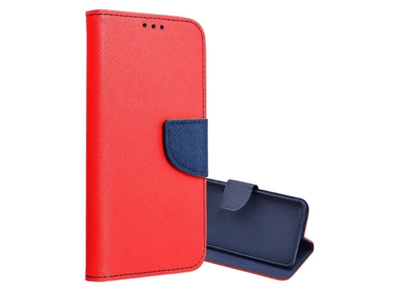 Gigapack Xiaomi Redmi Note 13 4G Bőr hatású flip tok, piros/ kék (GP-153933)