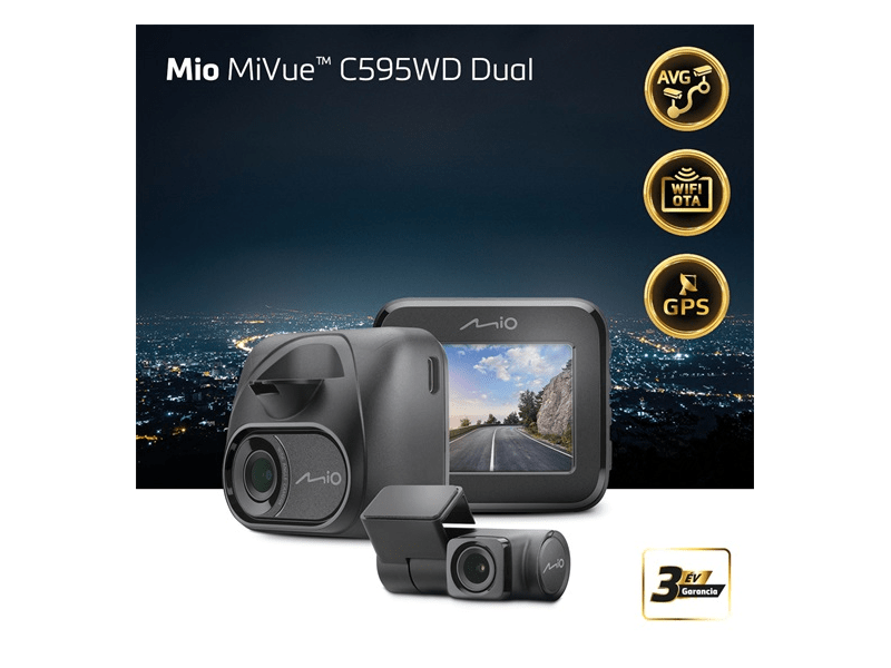 MIO MiVue C595WD - DUAL fedélzeti kamera