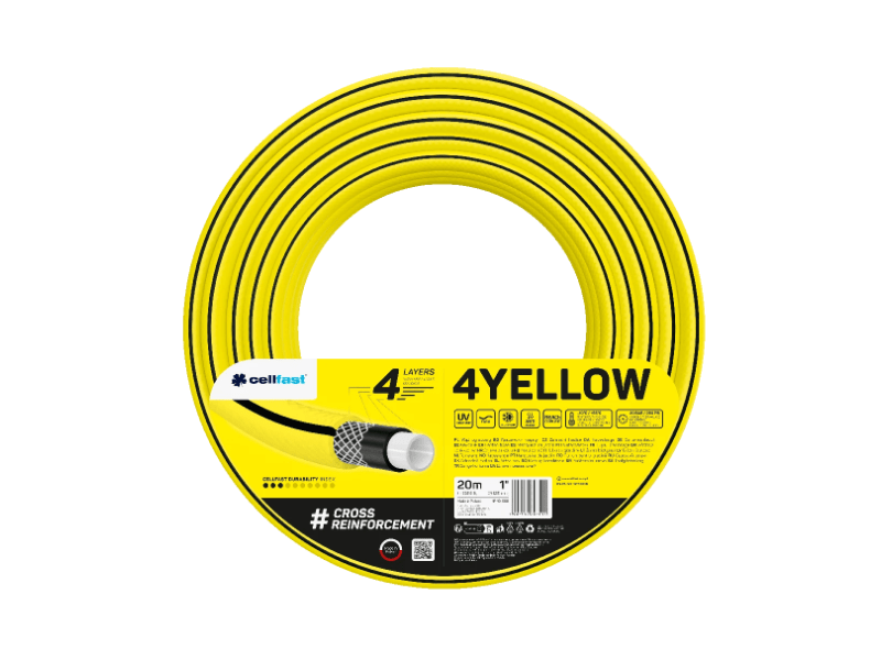 Cellfast Yellow 4 rétegű locsolótömlő 1