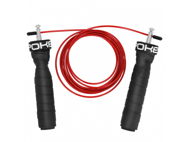 Spokey 41583 Pump Pro csapágyas, súlyozott ugrálókötél, fekete-piros