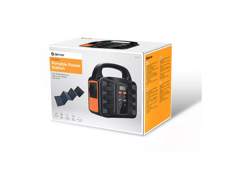 Denver PPS-42000 Napelemes Hordozható akku, fekete