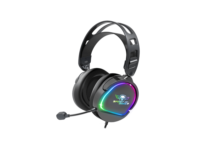 Spirit of Gamer PRO-H6 RGB Gamer slušalice, crne