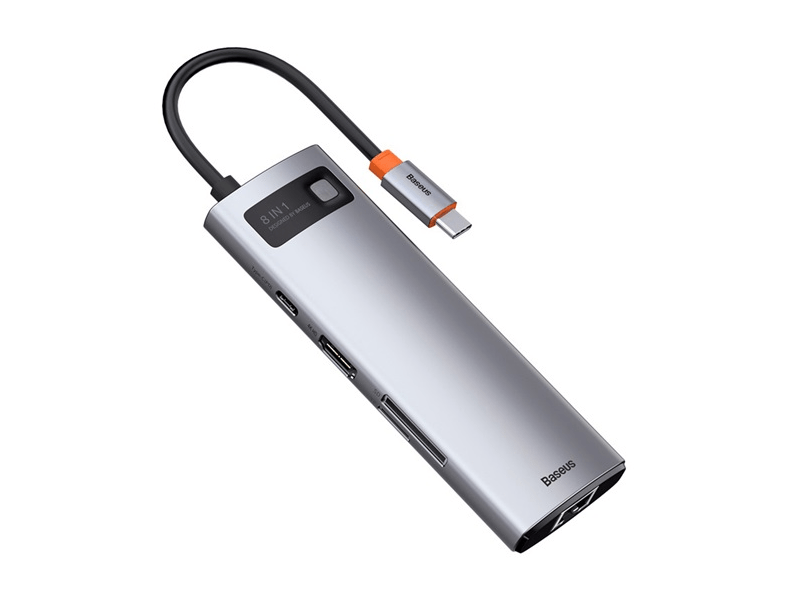 Baseus Metal Gleam 8-in-1 USB-C HUB (CAHUBCV0G)