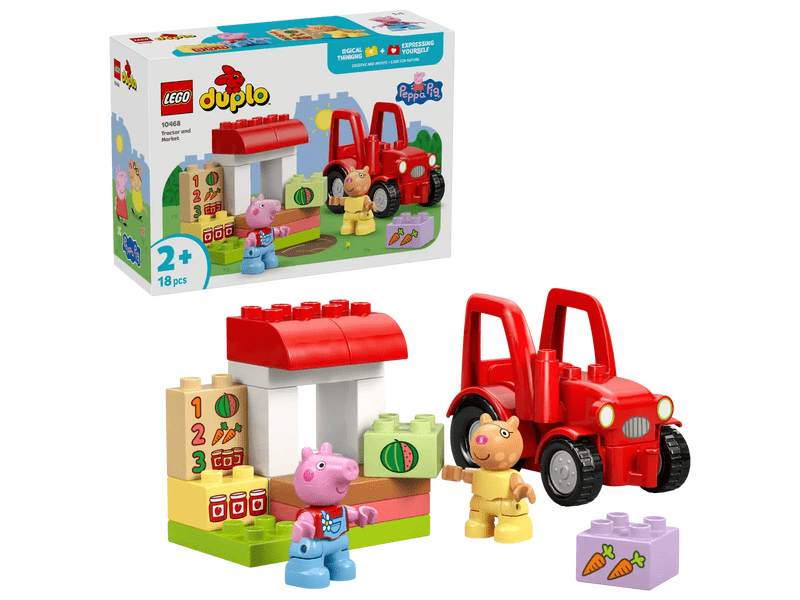 LEGO® DUPLO® Peppa malac Traktor és piac (10468)