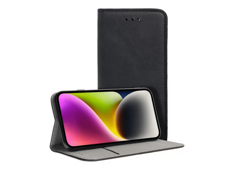 Gigapack Realme C61 4G bőr hatású flip tok, fekete (GP-160718)