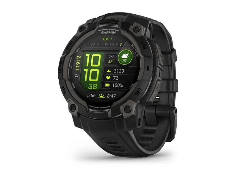 Garmin Instinct 3 AMOLED okosóra, 45mm, fekete (010-02936-00)