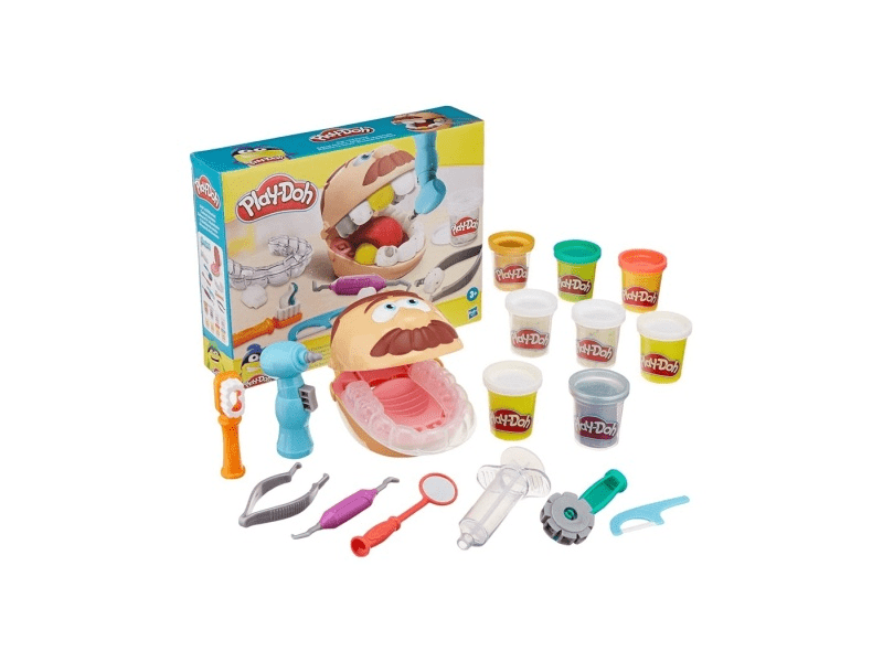 Hasbro Play-Doh -Dr. Drill és Fill fogászata gyurmaszett (F12595L0)