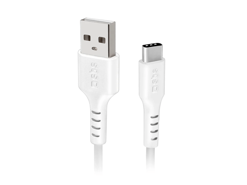 SBS USB-A/USB-C Kábel 18W, 1,5m, fehér