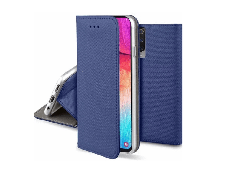 Gigapack Huawei Nova 12 SE Bőr hatású flip tok, sötétkék (GP-158332)