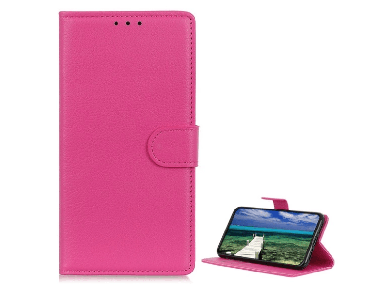 Gigapack Xiaomi 14 Ultra Bőr hatású flip tok, magenta (GP-156127)