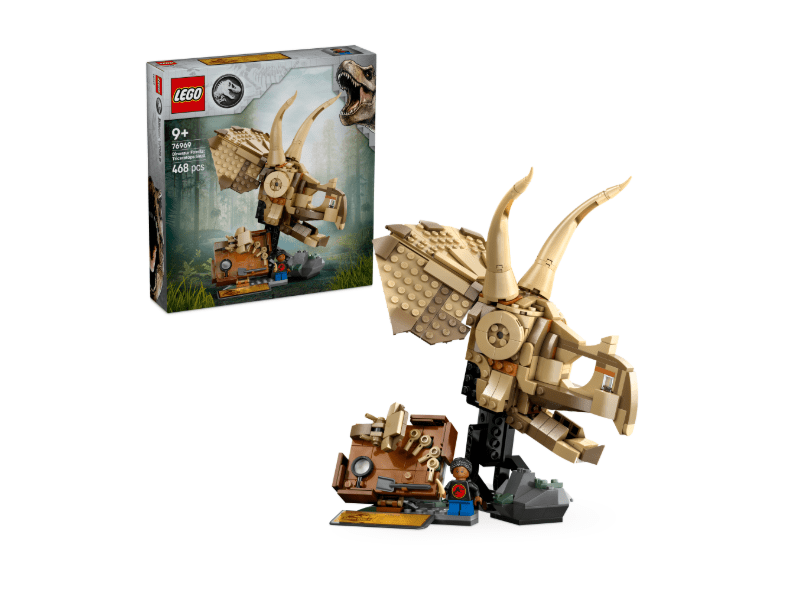 LEGO® Jurassic World Ostaci dinosaura: Lubanja Triceratopsa (76969)