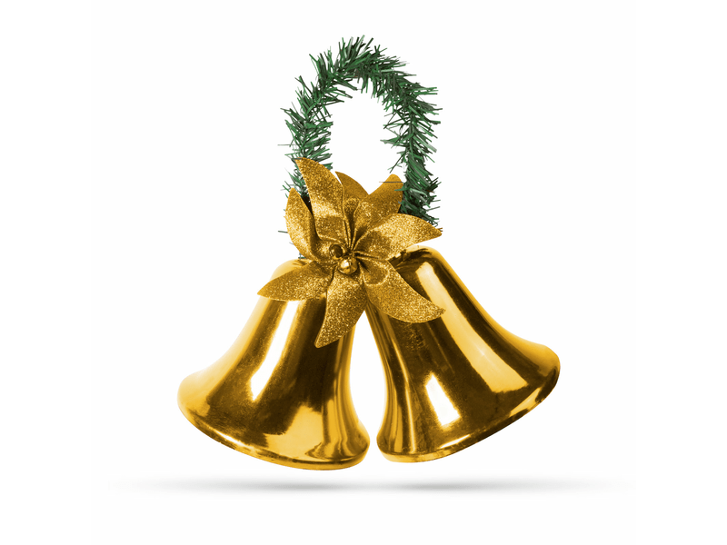 Karácsonyi dísz harang arany
