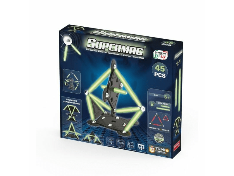 Supermag Projects Glow magnetski set za gradnju od 45 dijelova (SMG 0666)