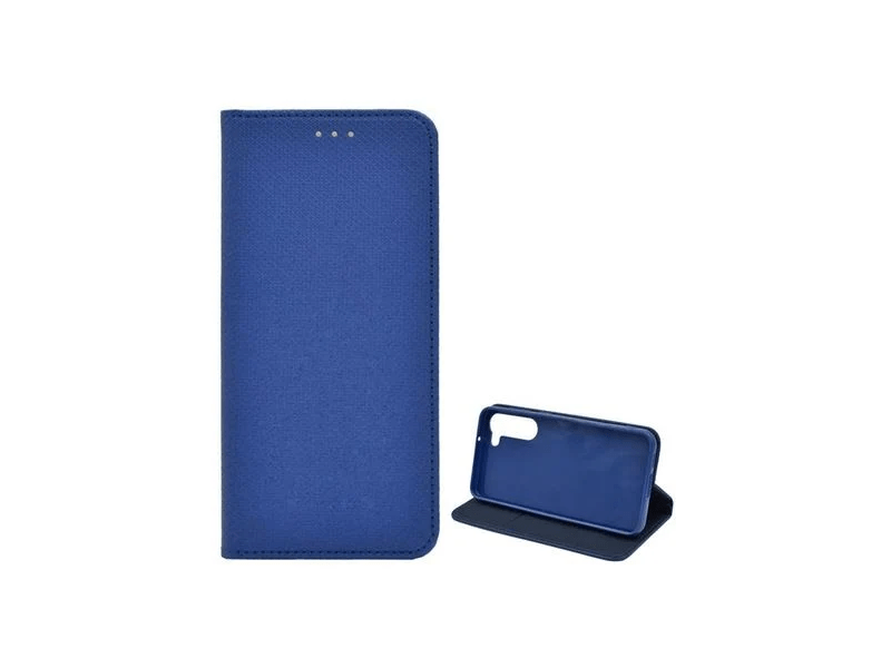 Gigapack Samsung Galaxy S23+ Bőr hatású flip tok, sötétkék (GP-134948)