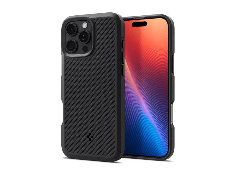 Spigen Apple iPhone 16 Pro Max Szilikon tok, fekete (ACS08023)