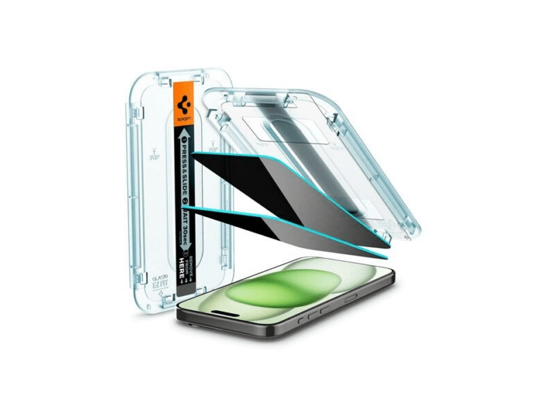 Spigen Apple iPhone 15/16 Plus képernyővédő üveg, 2db (AGL06885)