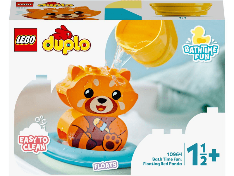LEGO® DUPLO® Vidám fürdetéshez: úszó vörös panda (10964)