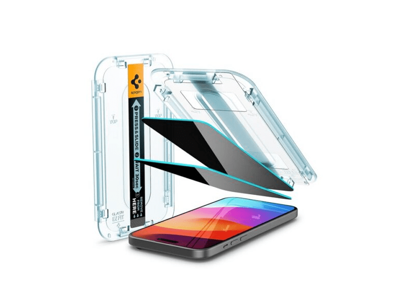 Spigen Apple iPhone 15/16 képernyővédő üveg 2db (AGL06905)