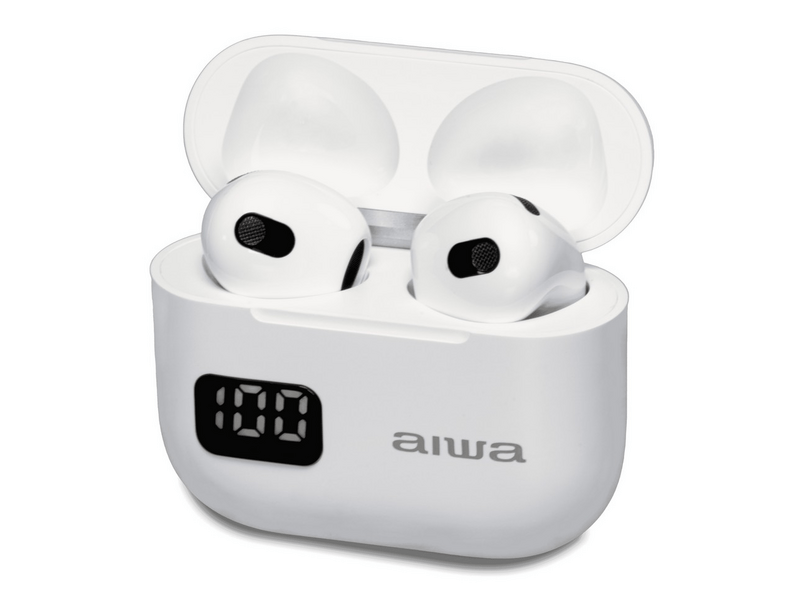 Aiwa ETWS-150WH Bluetooth fülhallgató, fehér