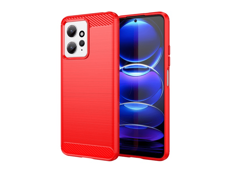 Gigapack Xiaomi Redmi Note 12 4G Szilikon telefonvédő tok, piros (GP-139069)
