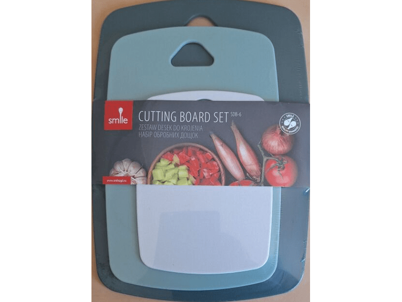 Smile SDB-6 Vágódeszka, 3 db, műanyag