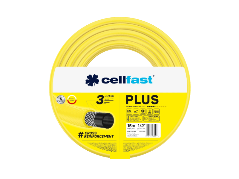Cellfast Plus 3 rétegű locsolótömlő 1/2