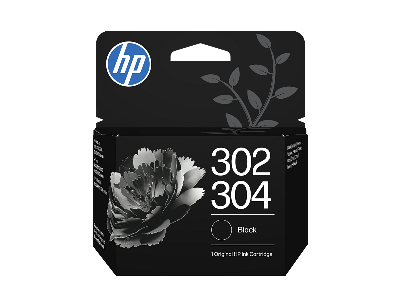 HP No.302/304 fekete eredeti tintapatron (B7RT7AE)