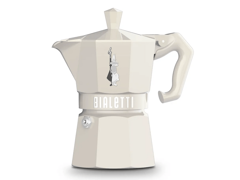 Bialetti Moka Exclusive kotyogós kávéfőző, 3 adag, krém (9059)