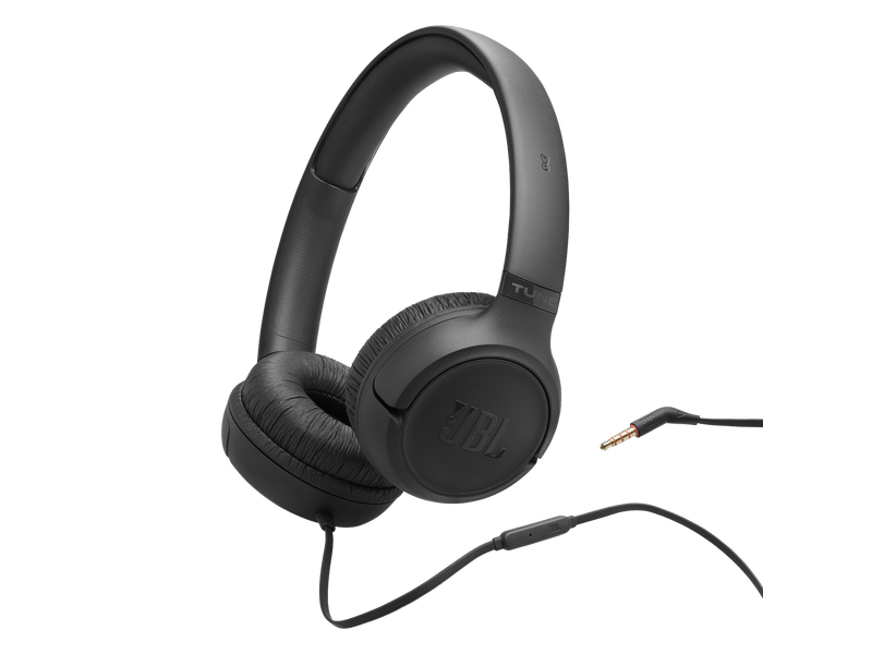 JBL Tune 530 Vezetékes fejhallgató, fekete (T530BLK)