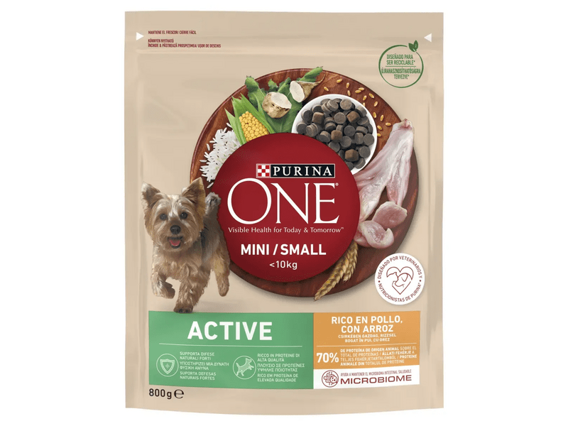 Purina One mini active szárazeledel kutyáknak csirke - 800 g