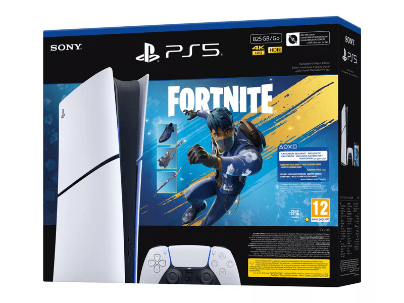 PlayStation®5 Slim Digital Edition konzol – Fortnite® Flowering Chaos bundle (825GB)