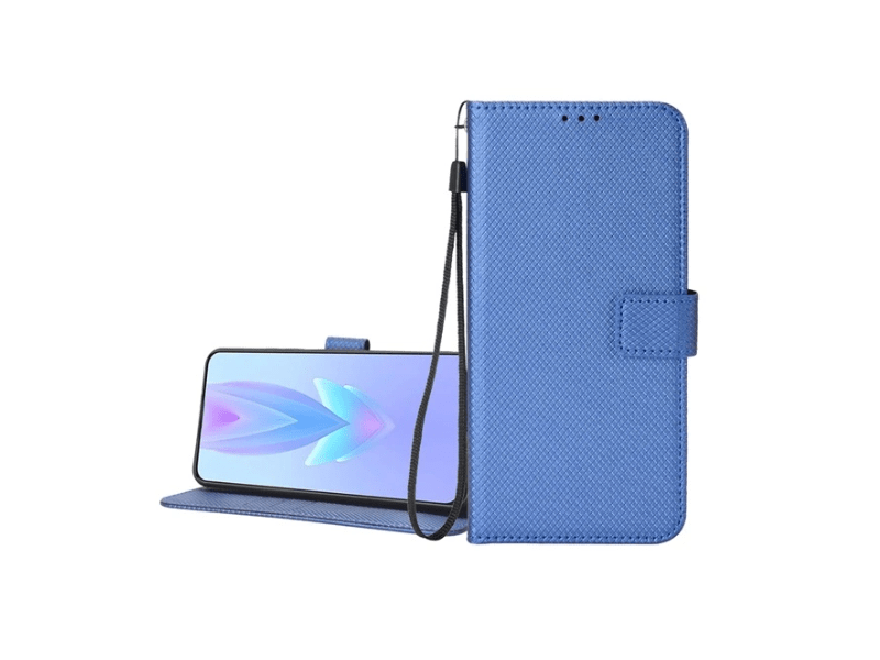 Gigapack Realme 12 Plus Bőr hatású flip tok, sötétkék (GP-158324)